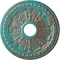Ekena Millwork Raymond Ceiling Medallion (Canopies up to 5 1/8"), 18 1/8"OD 3 5/8"ID x 1 1/8"P, Copper Green Patina CM18RACGS - alternate 1